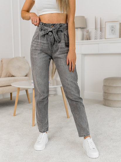 Vaquero gris claro mujer top