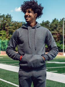 Conjunto con capucha para hombre antracita Bolf D003