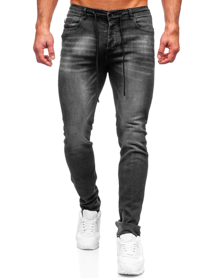 Pantalón vaquero regular fit para hombre negro Bolf MP021N