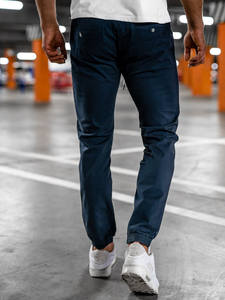Pantalón jogger para hombre azul marino oscuro Bolf 1145