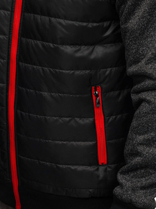 Chaqueta de entretiempo para hombre negra Bolf TY38