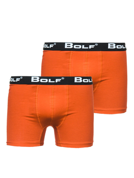 Calzoncillos bóxer para hombre naranja Bolf 0953-2P 2 PACK