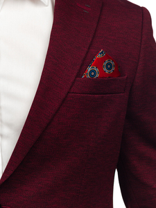 Americana casual para hombre burdeos Bolf 24401