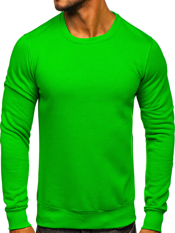 Sudadera sin capucha para hombre verde claro Bolf 2001