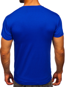 Camiseta para hombre sin estampado color cobalto Bolf 2005
