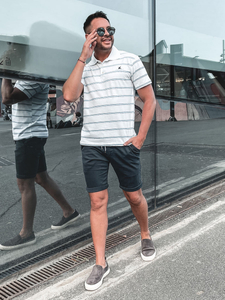 Camiseta polo de manga corta para hombre blanco Bolf 14954