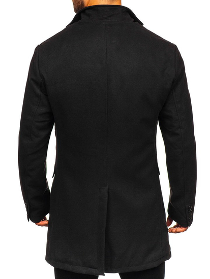 Abrigo de invierno para hombre color negro Bolf 1047-1