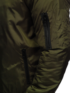Chaqueta bomber de entretiempo para hombre color verde Bolf AK95
