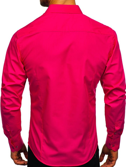 Camisa elegante de manga larga para hombre coral Bolf 1703
