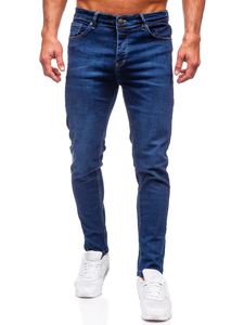 Pantalón vaquero slim  fit para hombre azul oscuro Bolf 6290