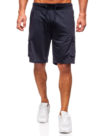 Pantalones cortos cargo para hombre Azul oscuro Bolf 8K1505