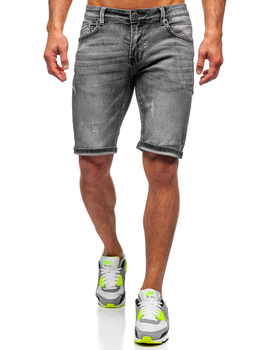 Pantalón corto vaquero para hombre color negro Denley KG3753A