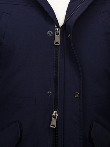 Chaqueta de invierno parka para hombre azul oscuro Bolf 1972