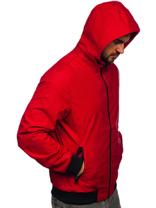 Chaqueta de entretiempo para hombre rojo Bolf 7349