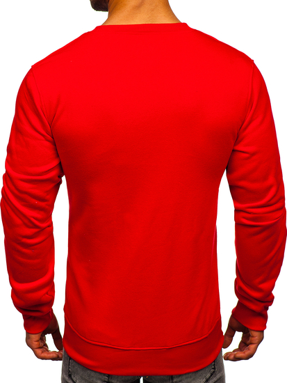 Sudadera sin capucha para hombre rojo Bolf 2001