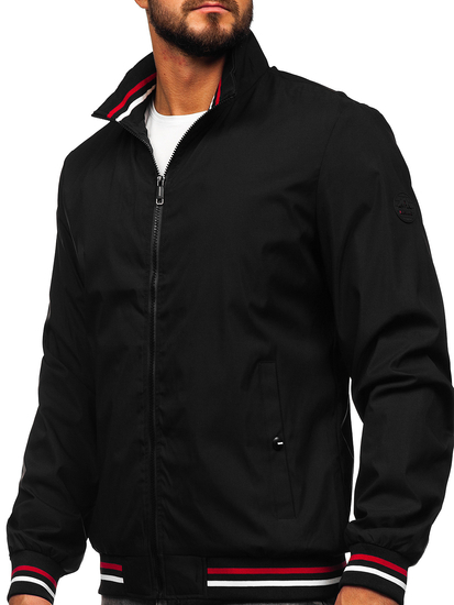 Chaqueta de entretiempo para hombre negro Bolf 7342