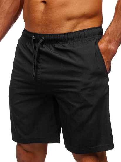 Pantalón corto de baño para hombre negro Bolf HH037A