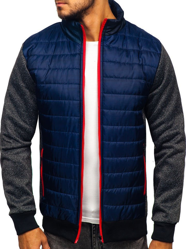 Chaqueta de entretiempo para hombre azul oscuro Bolf TY50