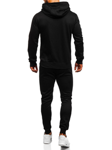 Chándal con capucha para hombre negro Bolf 10386