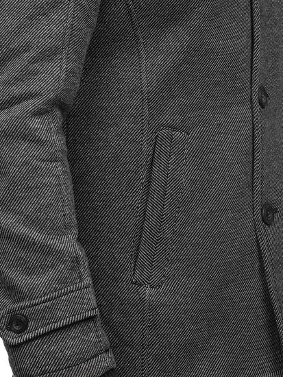 Abrigo de invierno para hombre gris Bolf 88805