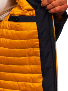 Chaqueta de entretiempo para hombre azul oscuro Bolf 5985