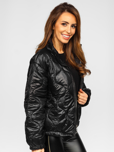 Chaqueta acolchada de invierno para mujer negro Bolf 33375