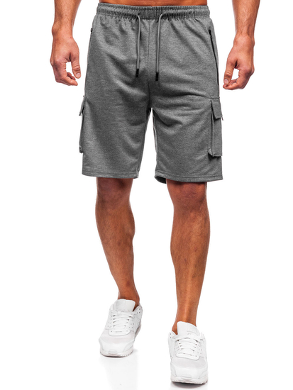 Pantalones cortos cargo para hombre Grafito Bolf 8K1501