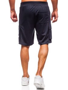 Pantalones cortos cargo para hombre Azul oscuro Bolf 8K1505