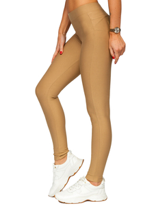 Leggings tipo  push up para mujer marrón Bolf J50718