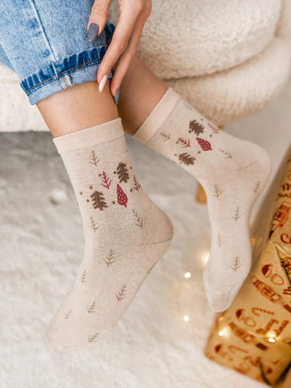 Calcetines estampados para mujer multicolor Bolf M7-6P-1 6 PACK