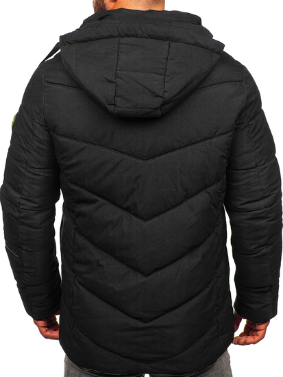 Chaqueta acolchada de invierno para hombre negro Bolf 22M55