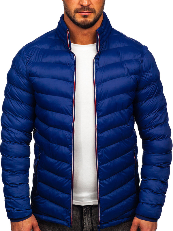 Chaqueta deportiva de invierno para hombre color azul oscuro Bolf SM71