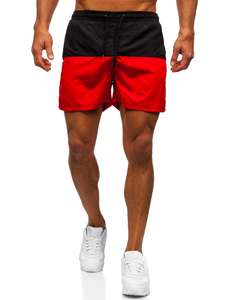 Hombre Bañador Negro-Rojo Bolf HM058A