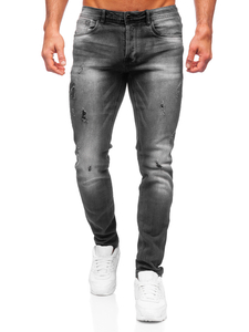 Pantalón vaquero regular fit para hombre negro  Bolf MP008N