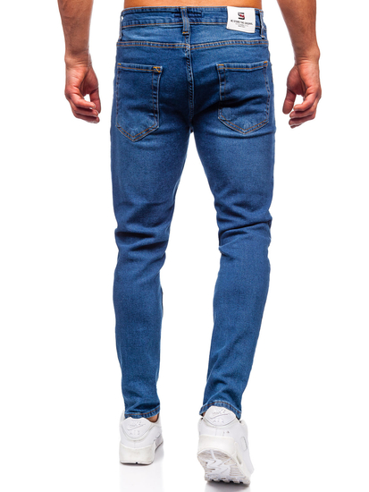 Pantalón vaquero slim fit para hombre azul oscuro Bolf 6482