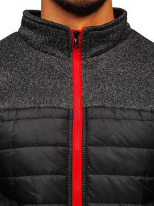 Chaqueta de entretiempo para hombre negra Bolf TY38