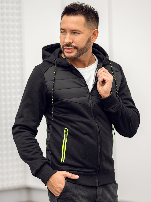 Chaqueta de entretiempo para hombre negro Bolf KS2149