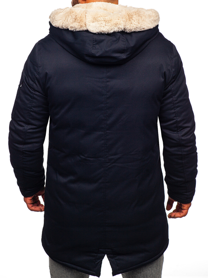 Chaqueta parka de invierno para hombre azul oscuroBolf 22M39