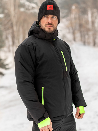 Chaqueta deportiva de invierno para hombre negro Bolf HH011