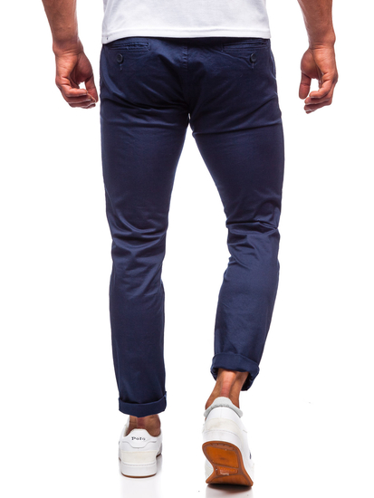 Pantalón chino para hombre azul oscuro Bolf KA6807-11