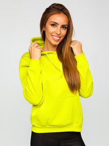 Sudadera tipo canguro para mujer limón Bolf W02B
