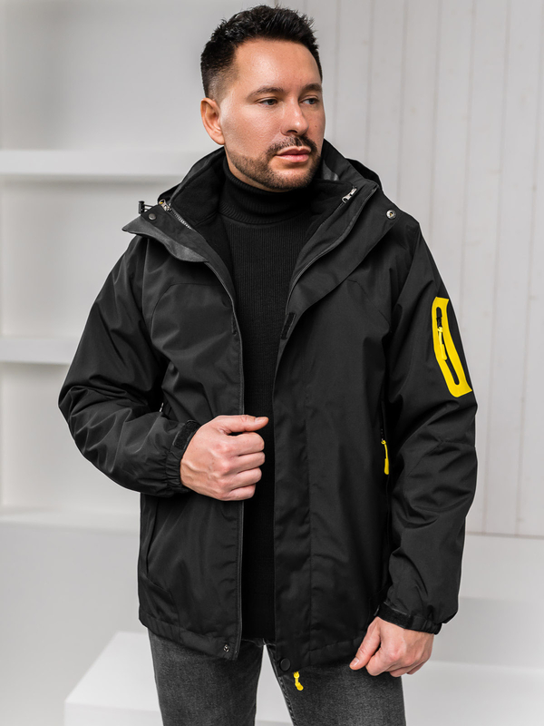 Chaqueta deportiva de invierno para hombre negro Bolf 5M3263A1