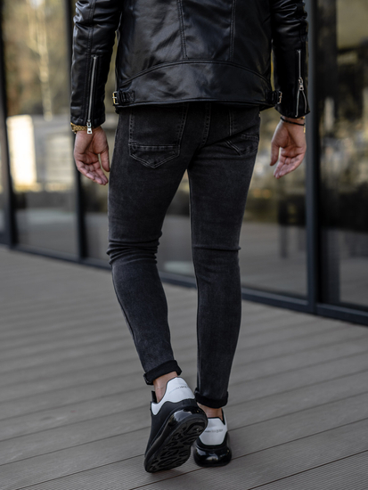 Pantalón vaquero skinny fit para hombre negro Bolf KX565-1