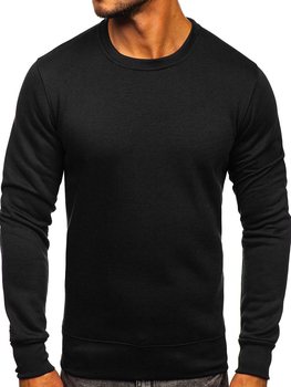 Sudadera sin capucha para hombre negro Bolf 2001