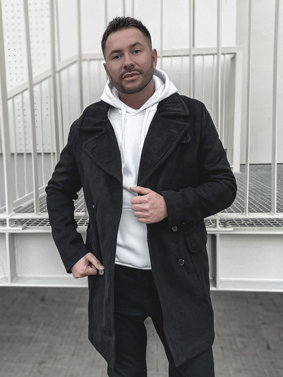 Abrigo de invierno para hombre negro Bolf 1048B
