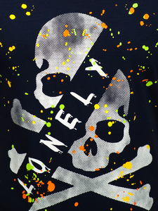 Camiseta estampada para hombre color azul oscuro Bolf Y70008