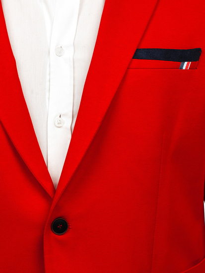 Americana casual para hombre rojo Bolf 1652