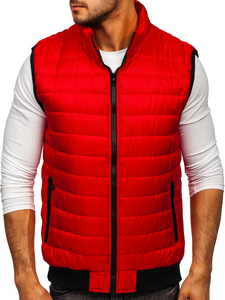 Chaleco acolchado para hombre color rojo Bolf MY77