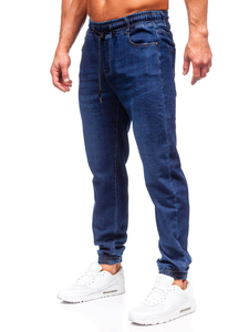 Pantalón vaquero jogger para hombre azul oscuro Bolf 8130