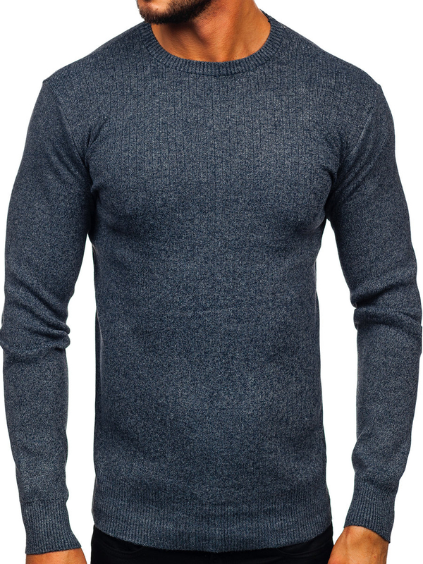 Suéter para hombre color azul oscuro Bolf S8309